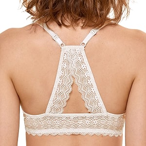 DOBREVA Womens Push Up Bra Front Closure