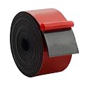 DOBTIM Solid Neoprene Rubber Strips with Adhesive Backing 1/16 (.062)" Thick x 2" Wide x 10' Long, Self Adhesive Rubber Sheets, Rolls &amp; Strips for DIY Gaskets Crafts Pads Seals Warehouse Flooring