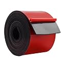 DOBTIM Solid Neoprene Rubber Strips with Adhesive Backing 1/8 (.125)" Thick x 4" Wide x 10' Long, Self Adhesive Rubber Sheets, Rolls &amp; Strips for DIY Gaskets Crafts Pads Seals Warehouse Flooring