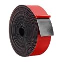DOBTIM Solid Neoprene Rubber Strips with Adhesive Backing 1/16 (.062)" Thick x 2" Wide x 25' Long, Self Adhesive Rubber Sheets, Rolls &amp; Strips for DIY Gaskets Crafts Pads Seals Warehouse Flooring