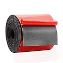 DOBTIM Solid Neoprene Rubber Strips with Adhesive Backing 1/16 (.062)" Thick x 4" Wide x 10' Long, Self Adhesive Rubber Sheets, Rolls &amp; Strips for DIY Gaskets Crafts Pads Seals Warehouse Flooring