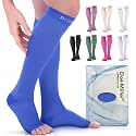 Doc Miller Open Toe Compression Socks, 20-30 mmHg, Knee High, Men &amp; Women