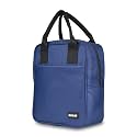 DOCAT Lunch Box Bags for Men and Women, Premium Polyester Insulated Tiffin Bag 7L Capacity Leakproof Keeps Hot and Cold Lunch Bag for Kids, Food Storage Lunch Bag for Office, School, Picnic Use (Blue)