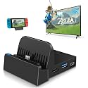 Dock for Nintendo Switch, Switch Charging Dock 4K HDMI TV Adapter Switch Docking Station Charger Dock Set Good Replacement for Official Nintendo Switch Dock (Upgraded System)