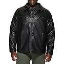 DOCKERS Men's James Faux Leather Jacket (Regular, Big &amp; Tall Sizes)
