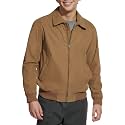 DOCKERS Men's Micro Twill Golf Bomber Jacket Coat