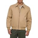 DOCKERS Men's Micro Twill Golf Bomber Jacket Coat