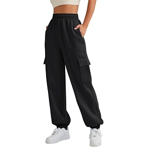 dockstreet Girls Women Cargo Joggers in Pure