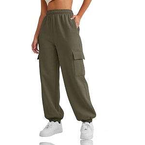 dockstreet Girls Women Cargo Joggers in Pure