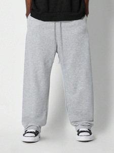 Dockstreet Loose Fit Men Grey Trousers