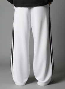 Dockstreet Loose Fit Men White Trousers