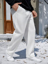 Dockstreet Loose Fit Men White Trousers