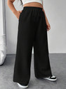 Dockstreet Loose Fit Women Black Trousers