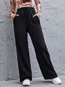 Dockstreet Loose Fit Women Black Trousers