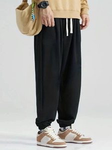 Dockstreet Solid Men Black Track Pants