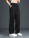 Dockstreet Solid Men Black Track Pants