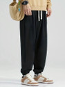Dockstreet Solid Men Black Track Pants