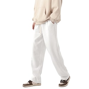 dockstreet straight wide fit long length trouser style drawstring trackpant for mentrending sporty style relaxed casual pants for men