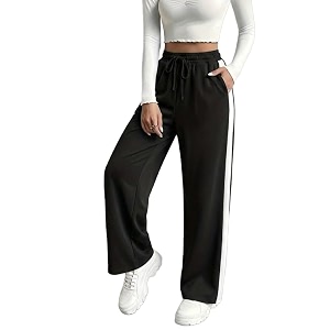 dockstreet track pant for women  open baggy fit  track pants  open bottom track pant 