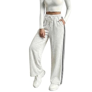 dockstreet track pant for women  open baggy fit  track pants  open bottom track pant 