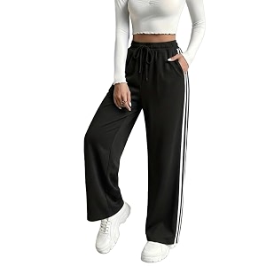 dockstreet track pant for women  open baggy fit  track pants  open bottom track pant 