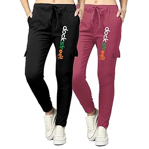 dockstreet women39s loose fit cotton blend joggers dockstreetdmpwcombovandmplwr38_blue black_m