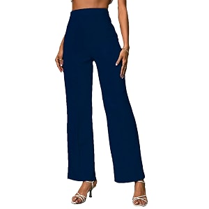 dockstreet women39s stretch fit polyester blend trousers b4013-wmnplazzoflrdtrsrnavyl_brown navy_l