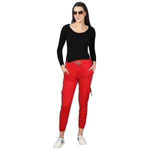 dockstreet women39s loose fit cotton blend joggers ax24lwrjoggerslycraredlycralowersm_blue red_m