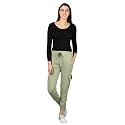 dockstreet Women's Loose Fit Cotton Blend Joggers (Ax24LWRpistachioLycraLowers32_Blue, Light Green_32)