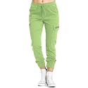 dockstreet Women's Slim Fit Cotton Blend Trouser (Ay25dckstrtPistachiodckprntLarge_Blue_L)