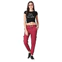 dockstreet Women's Loose Fit Cotton Blend Jeggings (dockstreetDMPwMNJ&amp;J36_Blue, Maroon_34)
