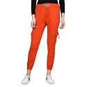 dockstreet Women's Loose Fit Cotton Blend Joggers (Ax24LWRJoggersLycraOrangeLycraLowersXL_Blue, Orange_XL)