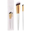 docolor Concealer Brush and Foundation Brush for Liquid Makeup, 2PCS Angled Kabuki Blending Makeup Brush Perfect for Liquid Cream Powder Blending,Stippling,Highlighter and Nose Contour