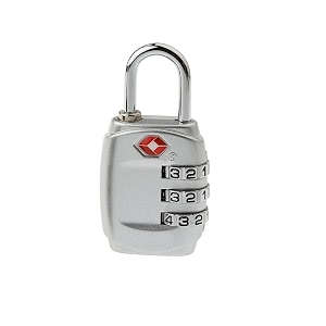 docoss-331-tsa lock 3 digit for usa international number locks for luggage bag travelling password locks combination lock travel locks padlock silver