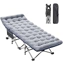 DoCred Folding Camping Cot with Mattress, Heavy Duty Folding Cot