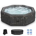 DoCred Inflatable Hot Tub, 4-6 Person Octagonal PVC Spa, 77" X 77" X 25"