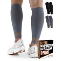 Doctor's Select 2 Pairs Copper Calf Compression Sleeve - Leg Compression Sleeves for Women & Men, Shin Splint Relief