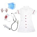 Doctor Coat Costume and Nurse Costume Combo