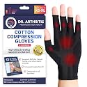 Doctor Developed Compression Gloves for Women and Men, Open-Finger Arthritis Gloves, Typing Gloves, Arthritis &amp; Carpal Tunnel