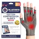 Doctor Developed Compression Gloves for Women and Men, Open-Finger Arthritis Gloves, Typing Gloves, Arthritis &amp; Carpal Tunnel