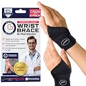Doctor Developed Wrist Brace, Wrist Wraps for Carpal Tunnel Arthritis, Tendonitis, Hand Support, Ideal for Fitness, Weightlifting - Handbook Included (Wrist Brace - 2 Pack)