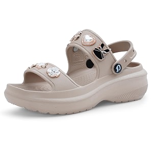 doctor extra soft women39s metallic charms fashion slipperssandals with adjustable back strapcomfortablelightweightstylish amp anti-skidwaterproof casual beach slides mules girls amp ladies d-533