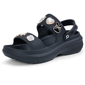 doctor extra soft women39s metallic charms fashion slipperssandals with adjustable back strapcomfortablelightweightstylish amp anti-skidwaterproof casual beach slides mules girls amp ladies d-533