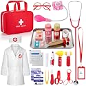 Doctor Kit for Kids, 36 Pcs Pretend Doctor Playset kit for Toddlers 3-5 with Medical Bag & Real Stethoscope ,Toddler Doctor Play Set for Boys and Girls Fun Role Playing Game Doctor Play Gift