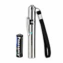 Doctor Pen Torch Bright LED Pocket Torch for Doctors, Nurses & Medical Students Clinic Lightweight Moon Torch for Clinical Use (Silver)