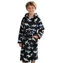 Doctor Unicorn Boys Soft Hooded Bathrobe Kids Warm Gamer Fleece Robe Sleepwear