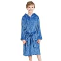 Doctor Unicorn Boys Soft Hooded Bathrobe Kids Warm Gamer Fleece Robe Sleepwear