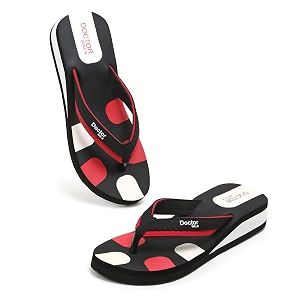 Doctor Walk Comfort Flip Flops Green and