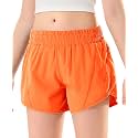DOCUMO Girls Athletic Shorts with Zipper Pockets 4-14Y