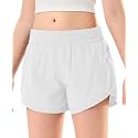 DOCUMO Girls Athletic Shorts with Zipper Pockets 4-14Y